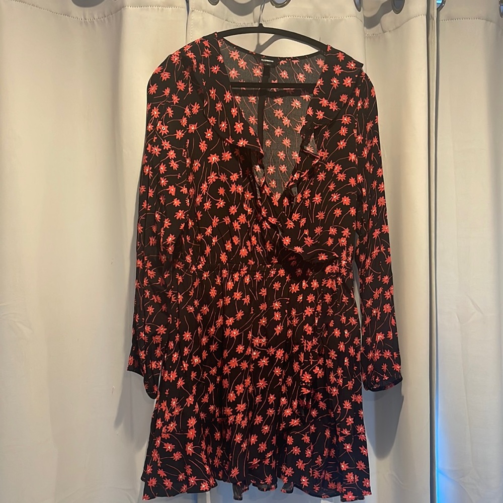 Express faux wrap dress